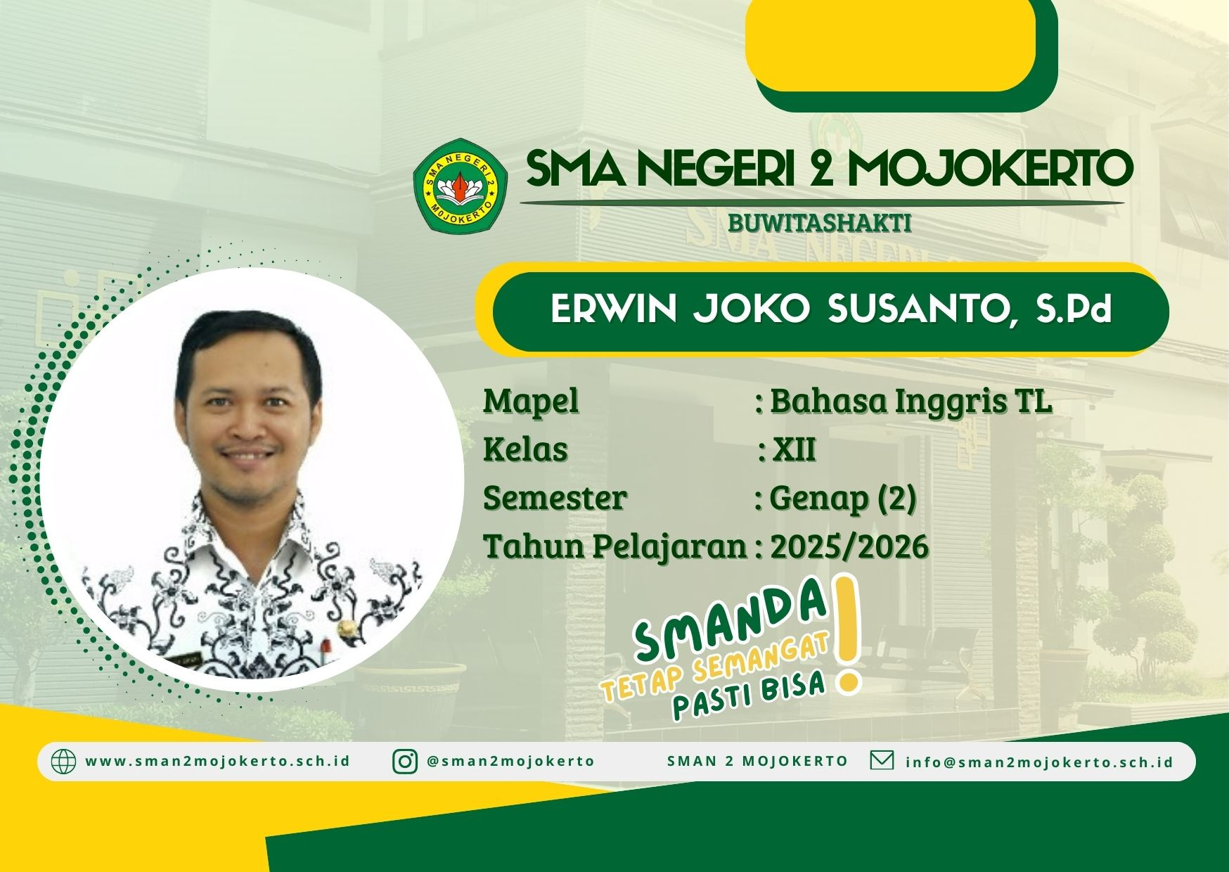 BHS INGGRIS TINGKAT LANJUT SEM GENAP KELAS XII